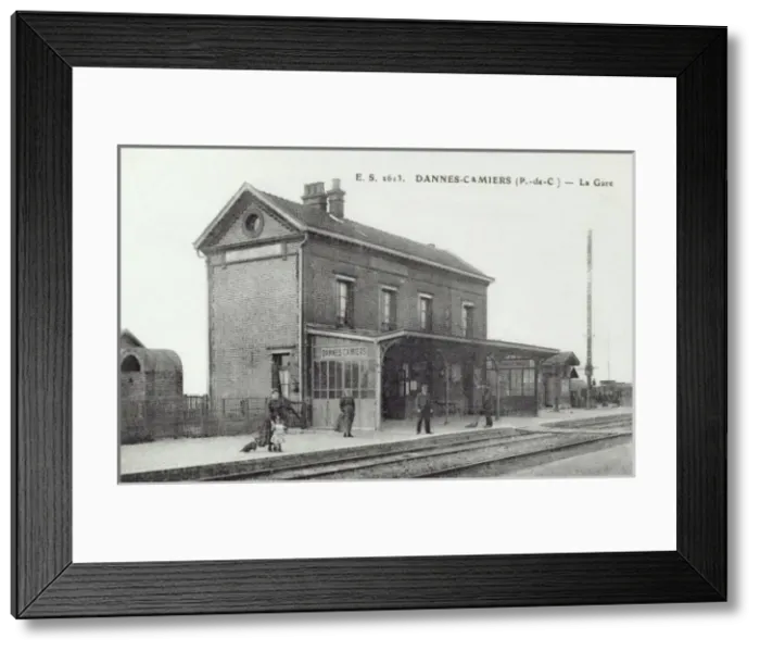 Framed Print : The Railway Station at Dannes-Camiers Framed Print : The Railway Station at Dannes-Camiers