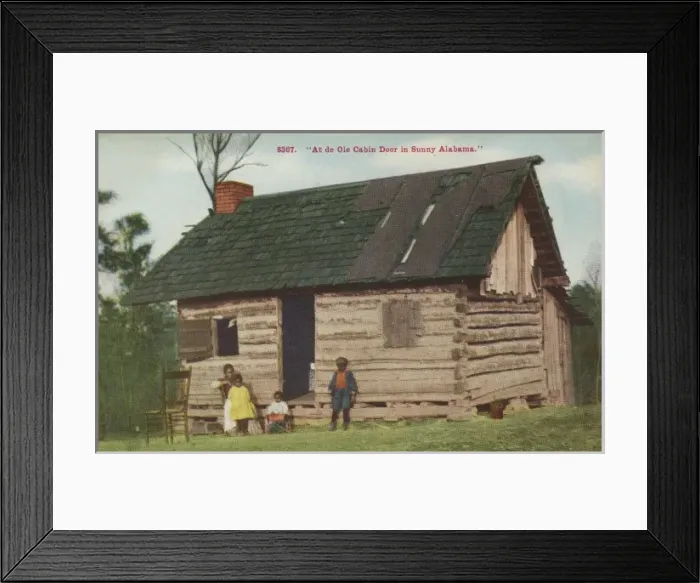 Framed Print : Old wooden cabin - Alabama, USA Framed Print : Old wooden cabin - Alabama, USA