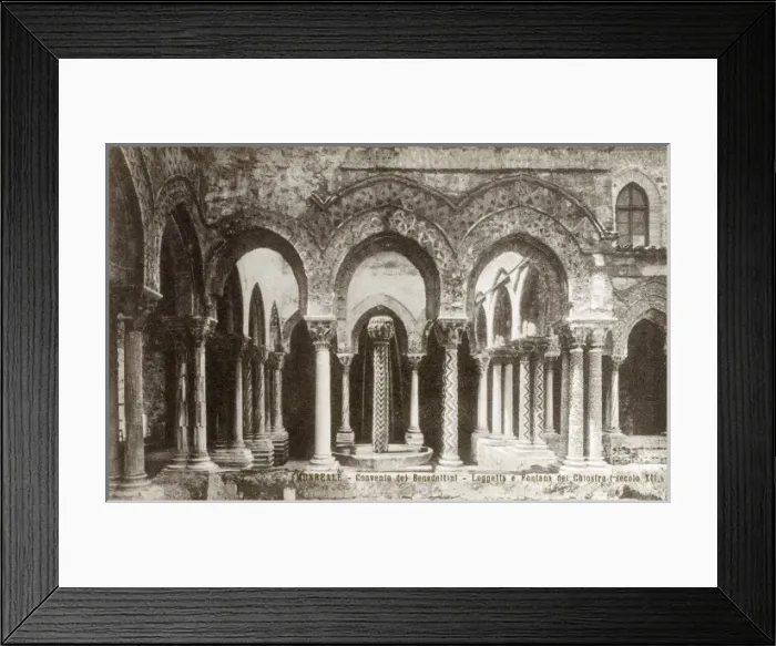 Framed Print : Benedictine Convent at Monreale, Italy Framed Print : Benedictine Convent at Monreale, Italy