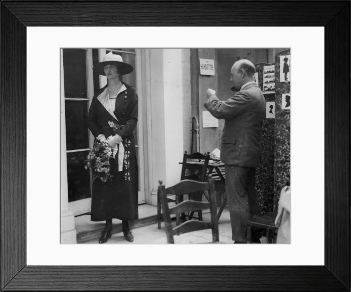 Framed Print : H. L. Oakley - silhouette artist