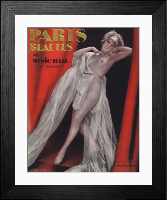 Framed Print : Album no 2 Paris Beautes au Music Hall Framed Print : Album no 2 Paris Beautes au Music Hall