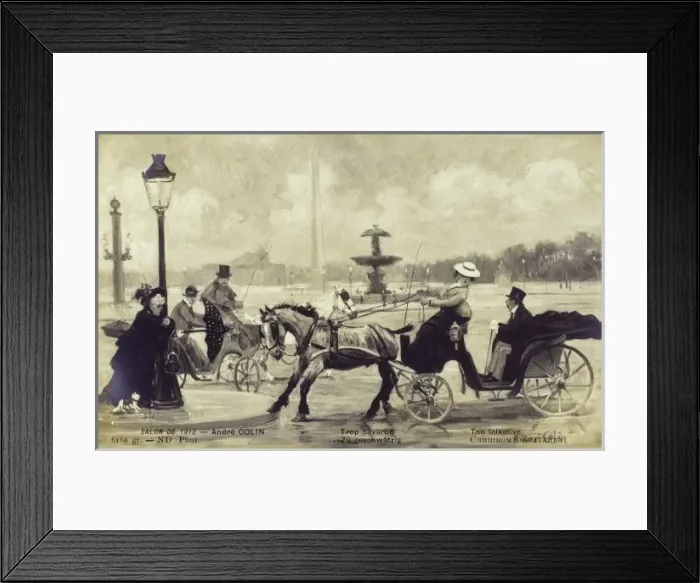 Framed Print : Too Talkative - Distracted lady driver Framed Print : Too Talkative - Distracted lady driver