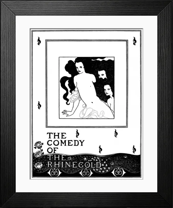 Framed Print : The Comedy of the Rhinegold by Aubrey Beardsley Framed Print : The Comedy of the Rhinegold by Aubrey Beardsley