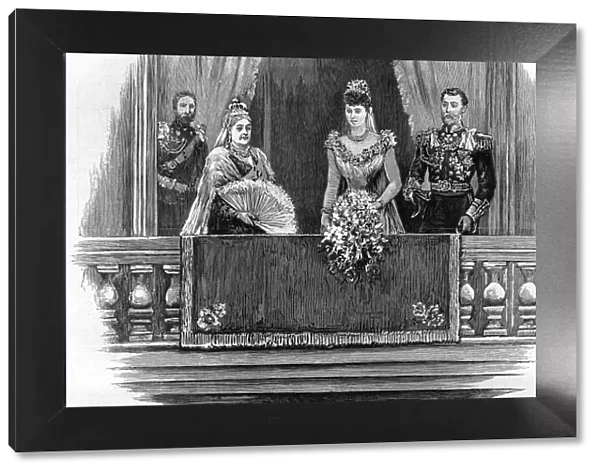 Royal wedding 1893 - the balcony at Buckingham Palace