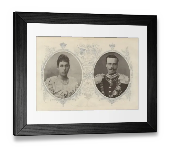 Framed Print : Marriage of Princess Victoria Melita & Ernst Ludwig of Hesse