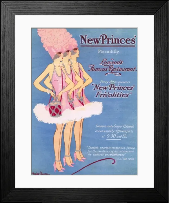 Framed Print : Programme cover for New Princes Frivolities Framed Print : Programme cover for New Princes Frivolities
