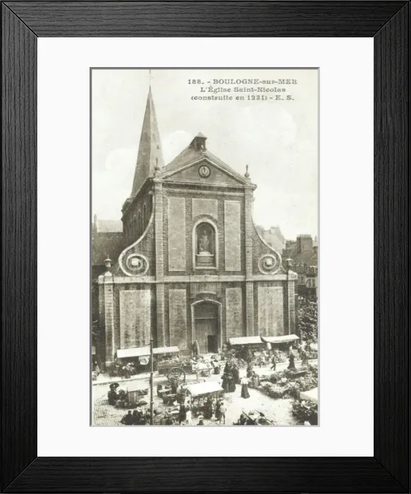 Framed Print : L Eglise Saint Nicolas - Boulogne-sur-Mer, France Framed Print : L Eglise Saint Nicolas - Boulogne-sur-Mer, France