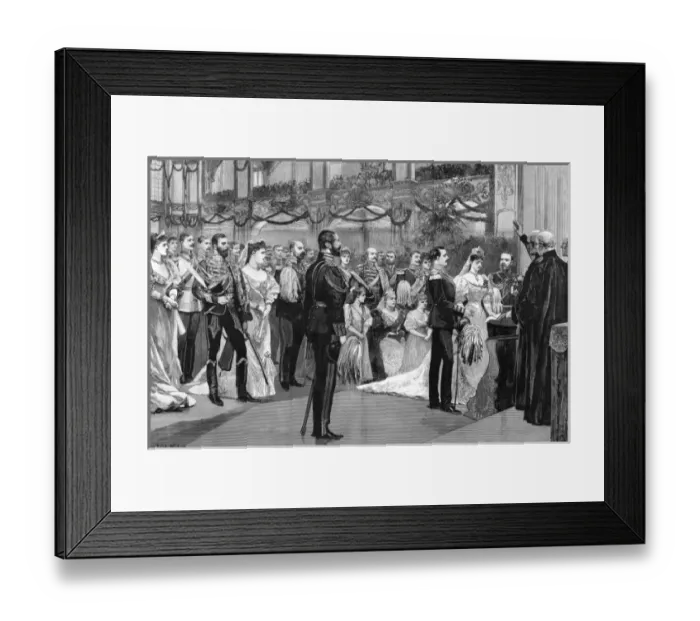 Framed Print : Royal wedding: Princess Victoria Melita & Prince Ernst Ludwig Framed Print : Royal wedding: Princess Victoria Melita & Prince Ernst Ludwig