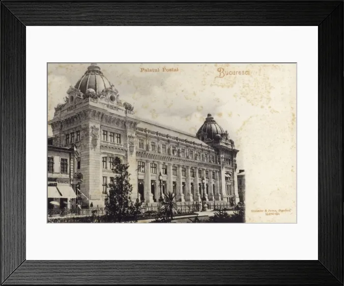 Framed Print : Romania - Bucharest - Postal Palace Framed Print : Romania - Bucharest - Postal Palace