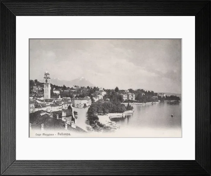 Framed Print : Pallanza on Lake Maggiore, Italy Framed Print : Pallanza on Lake Maggiore, Italy