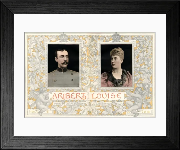 Framed Print : Royal Wedding 1891 - Aribert and Louise Framed Print : Royal Wedding 1891 - Aribert and Louise
