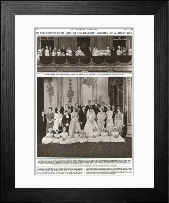 Framed Print : Illustrated London News Royal Wedding Number 1960 Framed Print : Illustrated London News Royal Wedding Number 1960