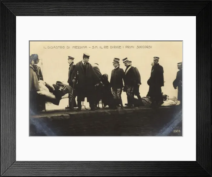 Framed Print : Messina Earthquake - Victor Emmanuel III Framed Print : Messina Earthquake - Victor Emmanuel III