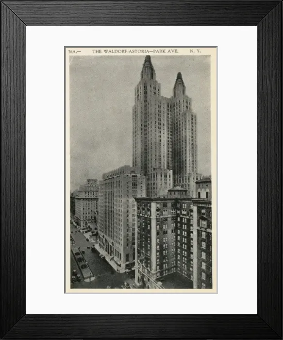 Framed Print : USA - Waldorf Astoria Hotel, New York Framed Print : USA - Waldorf Astoria Hotel, New York