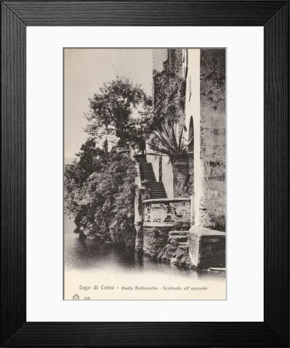 Framed Print : Lake Como, Italy - Stairs up to the Balbianello Villa Framed Print : Lake Como, Italy - Stairs up to the Balbianello Villa