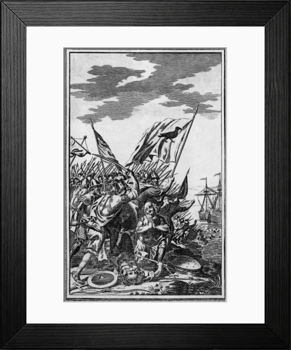 Framed Print : Edward the Elder defeats Danes at Watchet Framed Print : Edward the Elder defeats Danes at Watchet