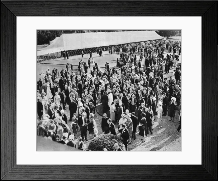 Framed Print : Royal Wedding 1961 - reception at Hovingham Hall Framed Print : Royal Wedding 1961 - reception at Hovingham Hall
