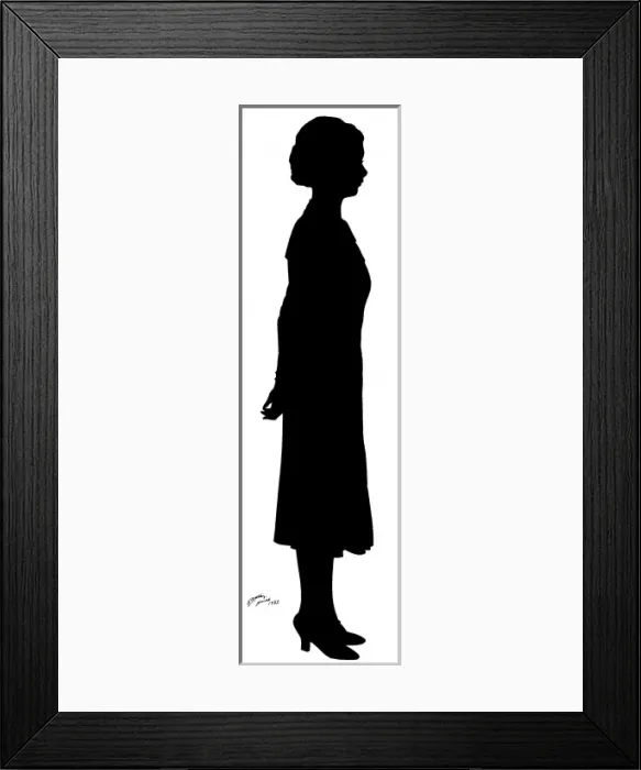 Framed Print : Silhouette of a woman Framed Print : Silhouette of a woman