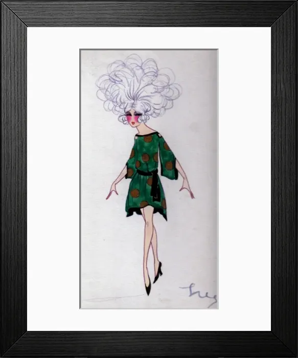 Framed Print : Costume design by Dolly Tree Framed Print : Costume design by Dolly Tree