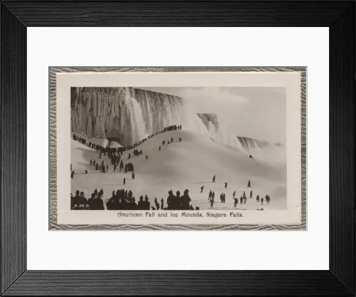 Framed Print : Ice Mounds at Niagara Falls Framed Print : Ice Mounds at Niagara Falls