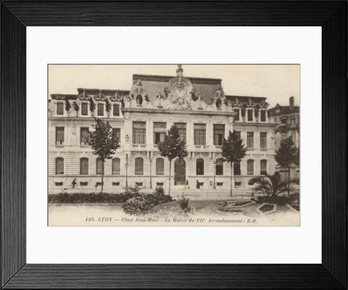 Framed Print : Lyon, France - Town Hall on Place Jean-Mace Framed Print : Lyon, France - Town Hall on Place Jean-Mace