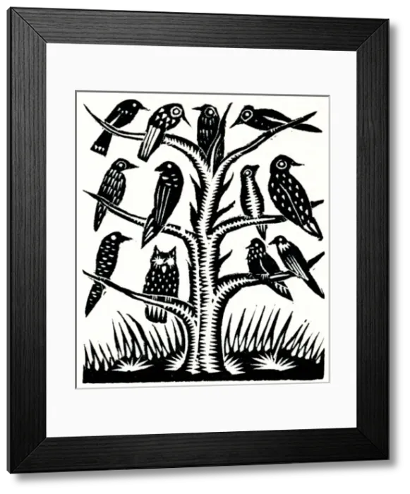Framed Print : Birds on a tree Framed Print : Birds on a tree