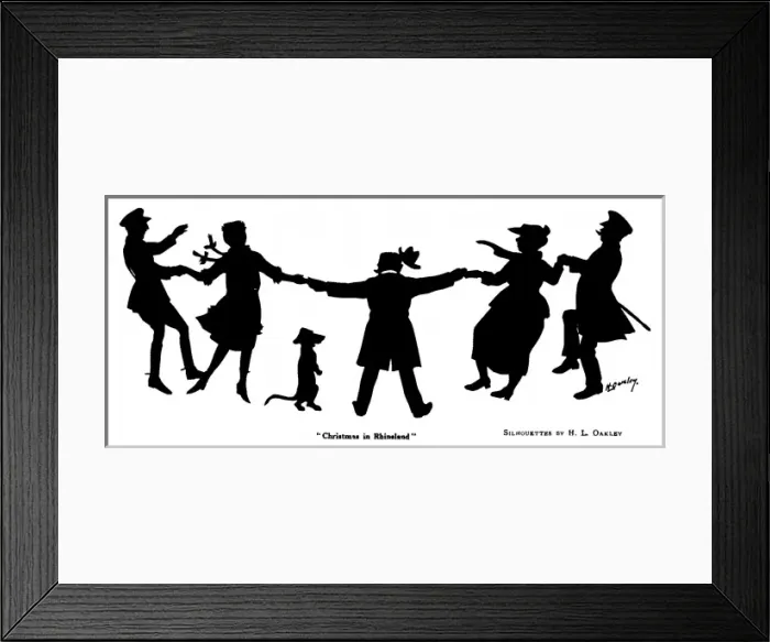 Framed Print : Silhouette of people dancing Framed Print : Silhouette of people dancing