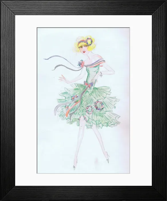 Framed Print : Costume design by Dolly Tree Framed Print : Costume design by Dolly Tree