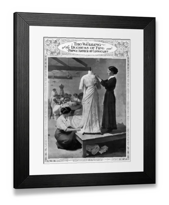 Framed Print : Royal Wedding 1913 -- Connaught Fife -- wedding dress Framed Print : Royal Wedding 1913 -- Connaught Fife -- wedding dress