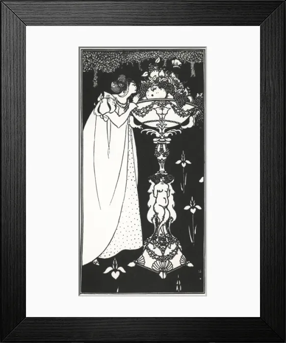 Framed Print : Autumn by Aubrey Beardsley Framed Print : Autumn by Aubrey Beardsley
