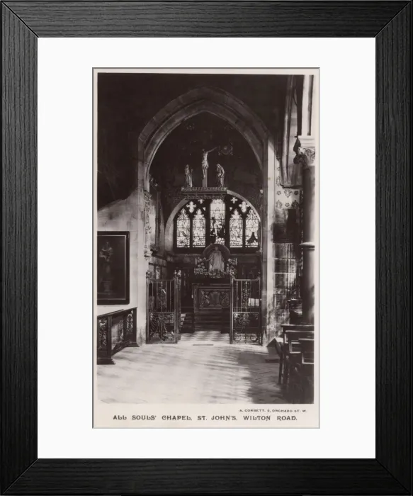 Framed Print : All Souls Chapel in St Johns Church - Wilton Road, Pimlico Framed Print : All Souls Chapel in St Johns Church - Wilton Road, Pimlico