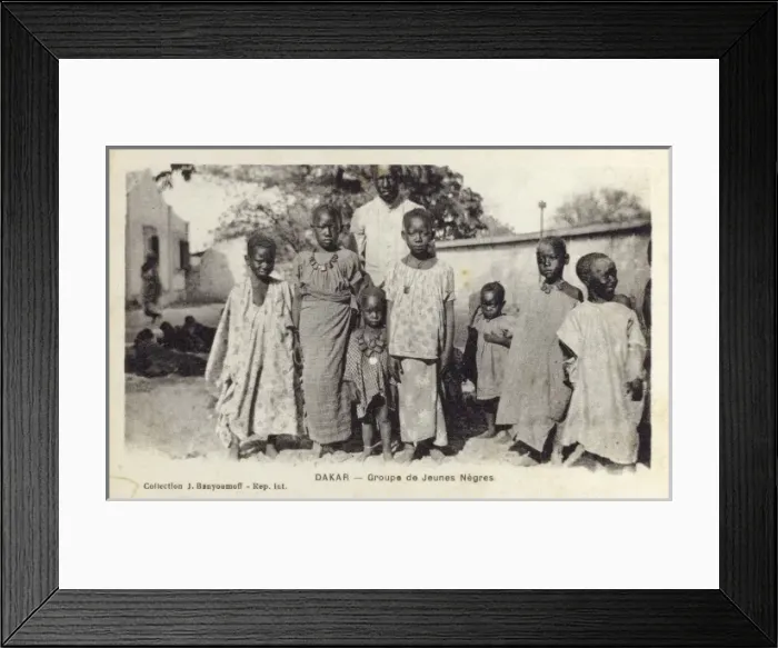 Framed Print : Group of Young Senegalese children Framed Print : Group of Young Senegalese children