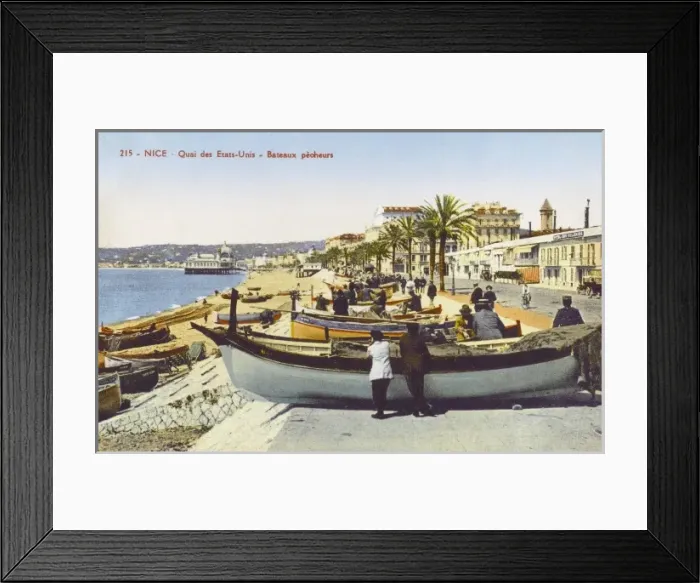 Framed Print : United States Quay - Nice, France Framed Print : United States Quay - Nice, France