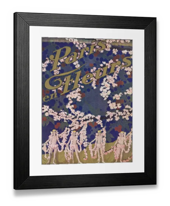 Framed Print : Souvenir brochure for Paris En Fleurs Framed Print : Souvenir brochure for Paris En Fleurs