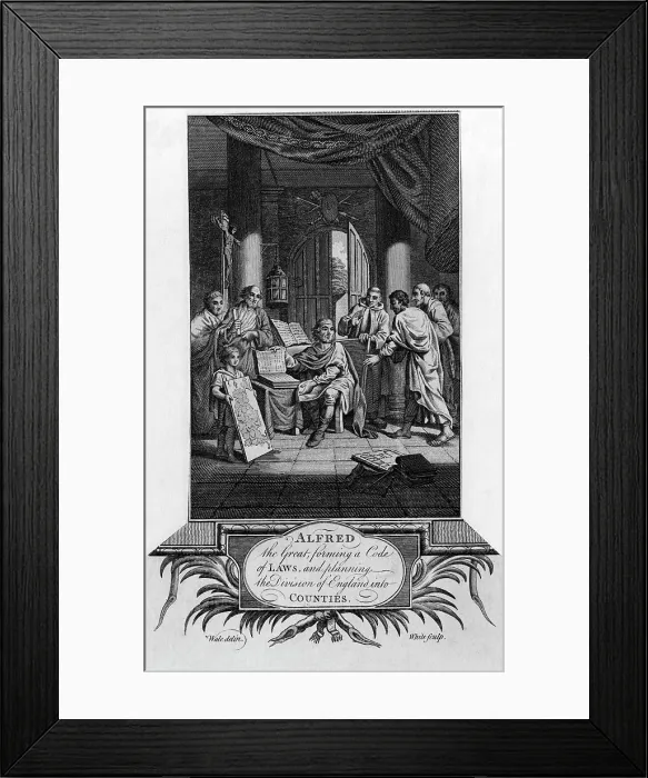 Framed Print : King Alfreds administrative reforms Framed Print : King Alfreds administrative reforms