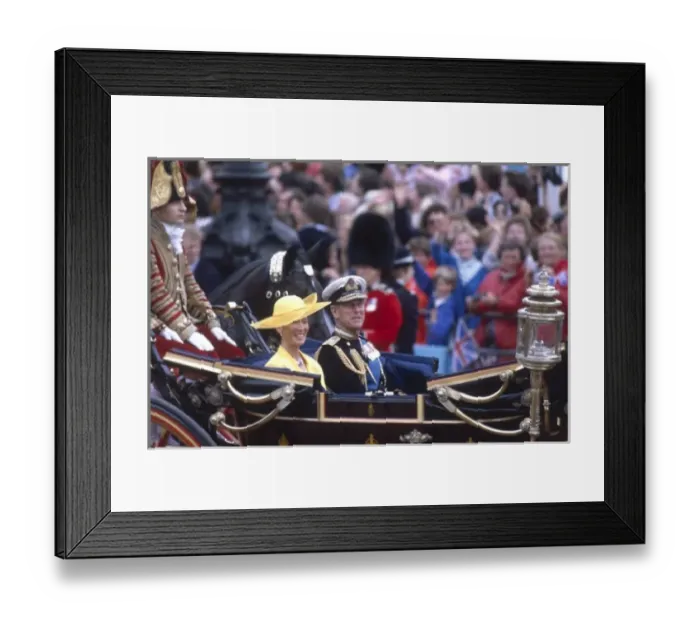Framed Print : Royal Wedding 1986 - Prince Philip and Susan Barrantes