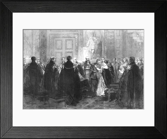 Framed Print : Order of the Garter bestowed at Windsor Castle Chapter Room Framed Print : Order of the Garter bestowed at Windsor Castle Chapter Room