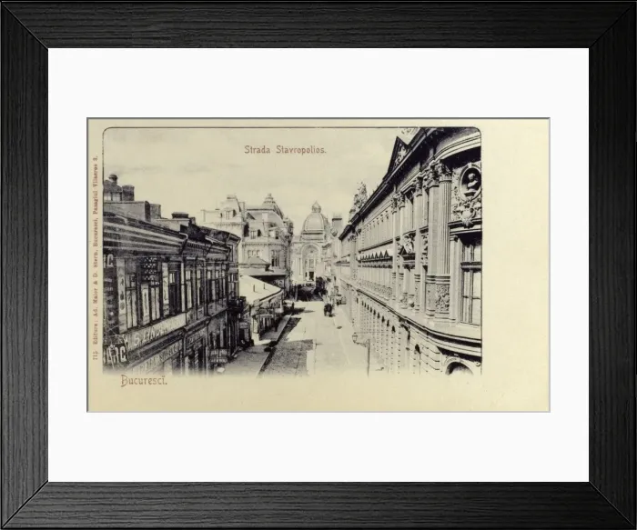Framed Print : Romania - Bucharest - Stavropolios Street Framed Print : Romania - Bucharest - Stavropolios Street