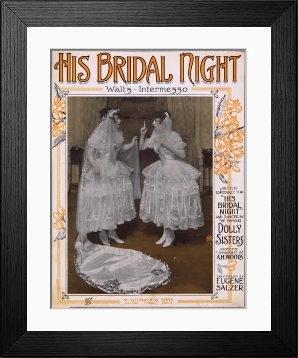 Framed Print : The Dolly Sisters in His Bridal Night Framed Print : The Dolly Sisters in His Bridal Night