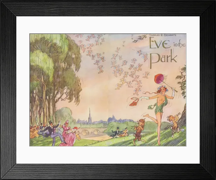 Framed Print : Programme for Eve in the Park at the Trocadero Framed Print : Programme for Eve in the Park at the Trocadero