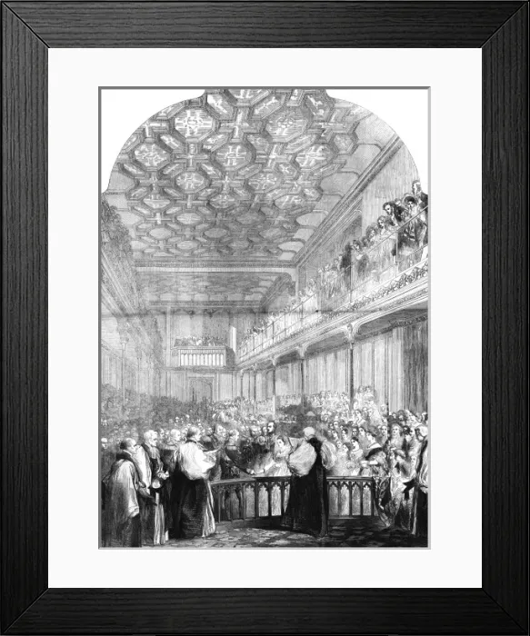 Framed Print : Vicky, Princess Royal, marries Frederick William Framed Print : Vicky, Princess Royal, marries Frederick William