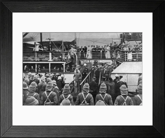 Framed Print : The arrival of Lord Roberts and Lord Kitchener at Cape Town Framed Print : The arrival of Lord Roberts and Lord Kitchener at Cape Town
