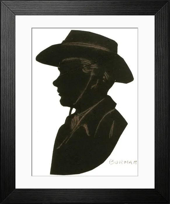 Framed Print : Silhouette of an Australian soldier Framed Print : Silhouette of an Australian soldier