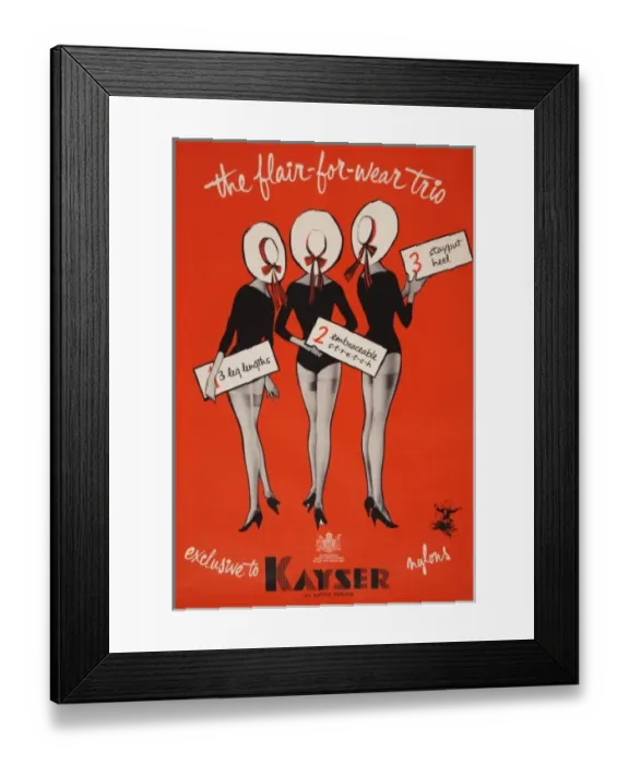 Framed Print : Kayser Tights Advertisement Framed Print : Kayser Tights Advertisement