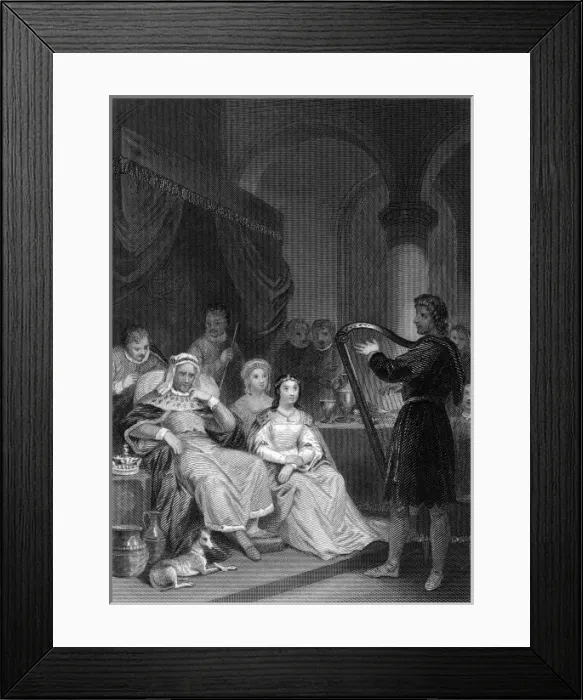 Framed Print : Alfred before the Danish General Framed Print : Alfred before the Danish General