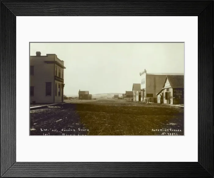 Framed Print : Walsh, Alberta, Canada - 2nd Avenue Framed Print : Walsh, Alberta, Canada - 2nd Avenue