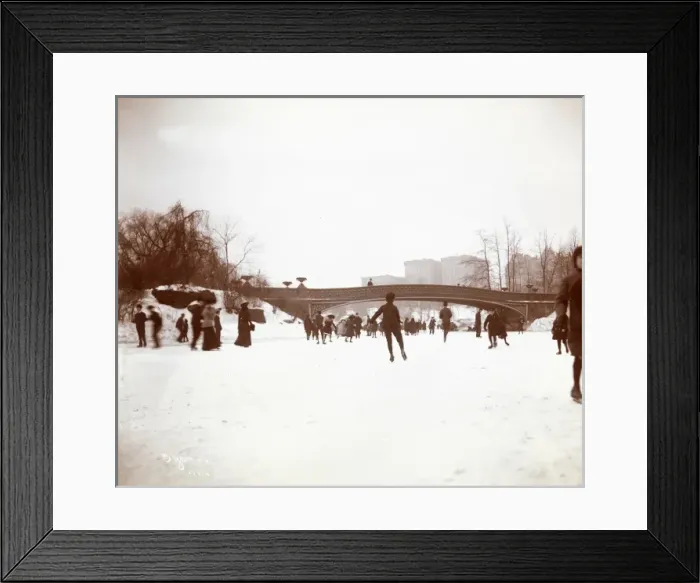 Framed Print : Ice Skating, Central Park, New York Framed Print : Ice Skating, Central Park, New York
