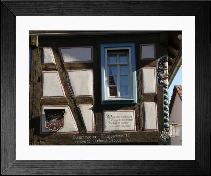 Framed Print : House detail, Bad Wimpfen, Baden Wurttemberg, Germany Framed Print : House detail, Bad Wimpfen, Baden Wurttemberg, Germany