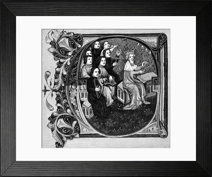 Framed Print : King David and his choir Framed Print : King David and his choir
