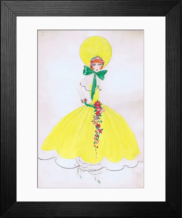 Framed Print : Costume design by Dolly Tree Framed Print : Costume design by Dolly Tree